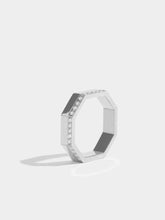 Charger l'image dans la galerie, Bague Octogone large pavée
