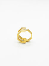 Charger l'image dans la galerie, Bague octogone triple pavé
